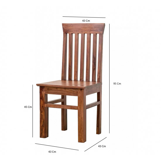 Set of 4 wooden dining online chairs